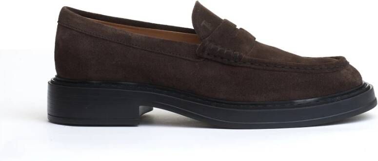 TOD'S Bruine Loafer Schoenen Aw24 Brown Heren