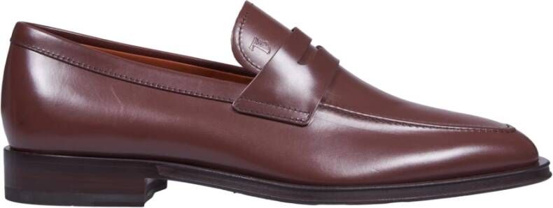 TOD'S Bruine Loafer Schoenen voor Mannen Brown Heren