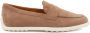 TOD'S Bruine platte schoenen met geborduurd logo Brown Dames - Thumbnail 1