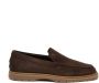 TOD'S Bruine Suède Loafer Rubberen Zool Brown Heren - Thumbnail 1