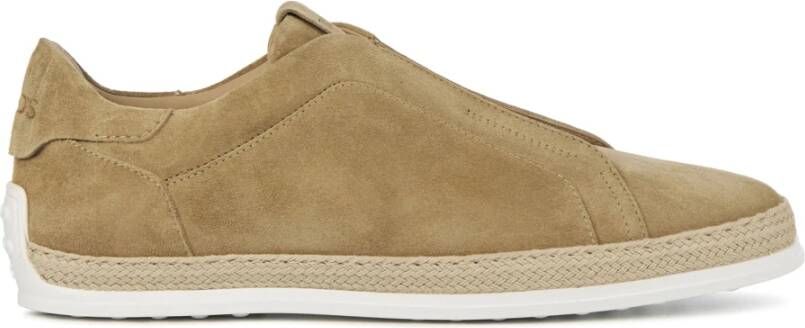 TOD&apos;S Instappers Heren Xxm0tv0t200 Maat: 40 Materiaal: Suède Kleur: Camel