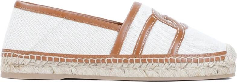 TOD'S Canvas Espadrilles Nude & Neutrals White Dames