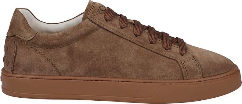 TOD'S Casual Sneakers voor Dagelijks Gebruik Brown Heren