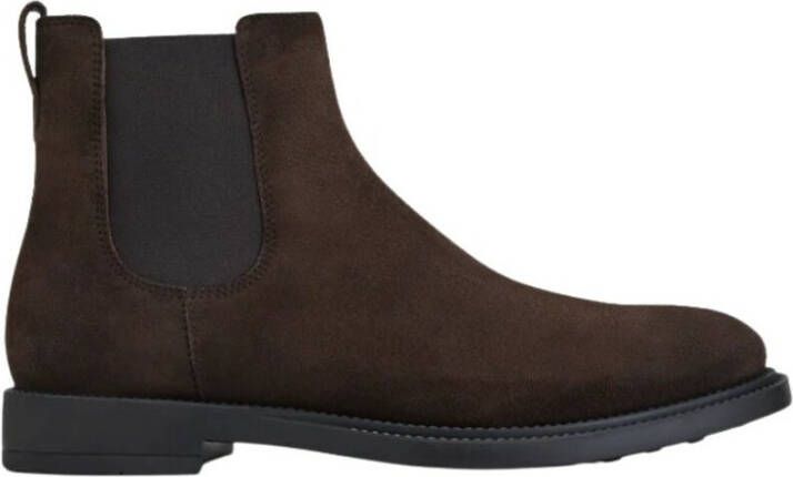 Tod's Chelsea Boots in Suede Brown Chelsea boots