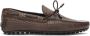 TOD'S City Gommino Cocco Print Mocassin Brown Heren - Thumbnail 1