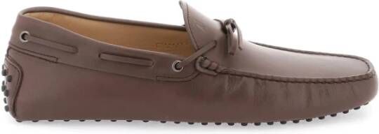 TOD'S City Gommino Leren Loafers Brown Heren