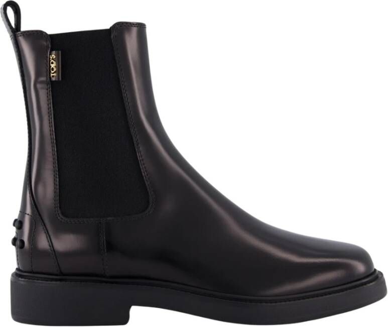 TOD&apos;S Chelsea Boots Dames Led Chelseabooty Maat: 40 Materiaal: Leer Kleur: Zwart