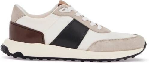 TOD'S Elegante leren en suède sneakers Multicolor Heren