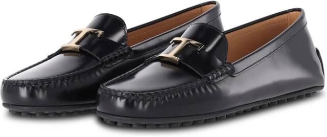 TOD'S Elegante Loafer met Noppenzool Black Dames