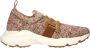 TOD&apos;S Lage Sneakers Dames Knit Sneaker Maat: 39 Materiaal: Wol Kleur: Camel - Thumbnail 1