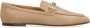 TOD'S Gepolijste Leren Loafers met Metalen Horsebit Beige Dames - Thumbnail 1