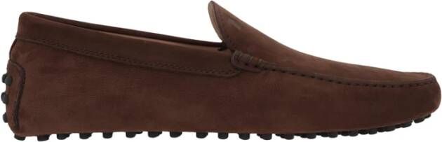 TOD'S Gommino Rijgloafers Brown Heren