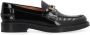 TOD'S Goudkleurige Metalen Horsebit Leren Loafers Black Dames - Thumbnail 1