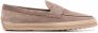 TOD'S Grijze Geweven Trim Penny Loafers Gray Heren - Thumbnail 1