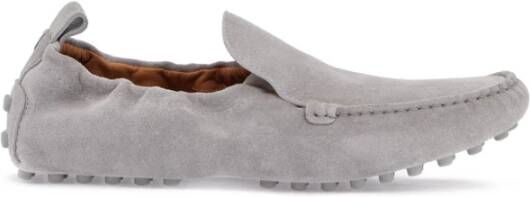 TOD'S Grijze leren loafers voor dames Gray Dames