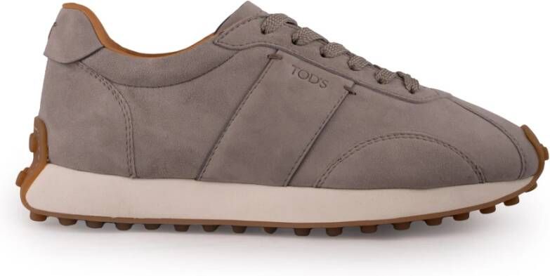 TOD'S Grijze Suède Damessneakers Gray Dames