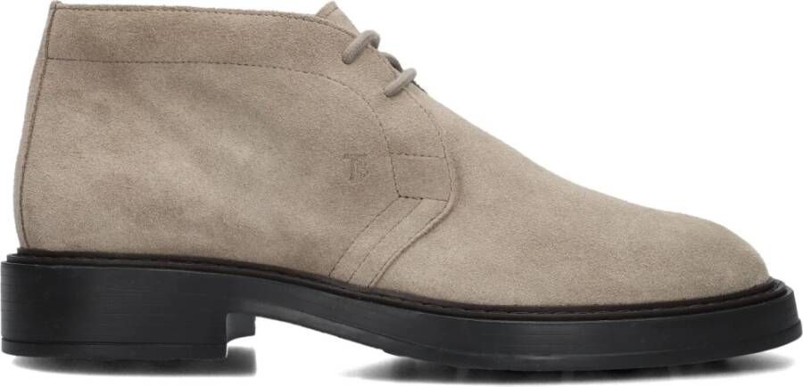 TOD&apos;S Boots Heren Xxm61k00d80 Maat: 46 Materiaal: Suède Kleur: Grijs