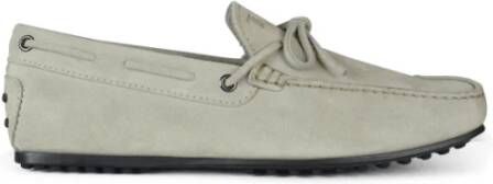 TOD'S Grijze Suède Loafers Gray Heren