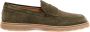 TOD'S Groene Suède Loafer Schoenen Aw23 Green Heren - Thumbnail 1