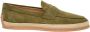 TOD'S Groene Suède Mocassin Green Heren - Thumbnail 1