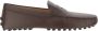 TOD'S Handgemaakte leren loafers met logodetail Brown Heren - Thumbnail 1