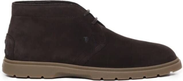 TOD&apos;S Veterschoenen Heren Xxm59k00d80re0 Maat: 43 43 5 Materiaal: Suède Kleur: Bruin