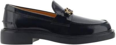 TOD'S Iconische Logo Patentleren Loafers Black Dames