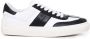 TOD'S Italiaanse Leren Vetersneakers Wit Zwart White Heren - Thumbnail 1