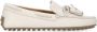 TOD'S Ivoor Leren Loafers met Strikdetail Beige Dames - Thumbnail 1