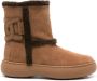 TOD'S Bruine Suède Laarzen met Shearling Rand Brown Dames - Thumbnail 1