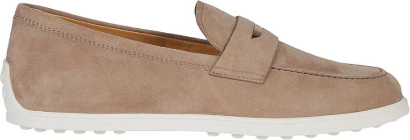 TOD'S Klassieke Leren Loafers Brown Dames