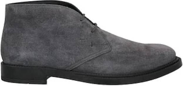 TOD'S Klassieke Leren Loafers Gray Heren