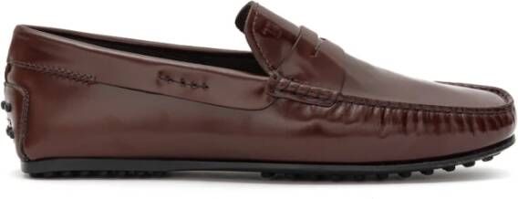 TOD'S Klassieke Leren Loafers Red Heren