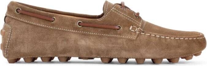 TOD'S Klassieke Loafers in Licht Walnoot Brown Heren