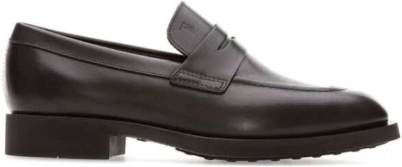 TOD'S Zwarte Suède Loafers Heren Collectie Black Heren