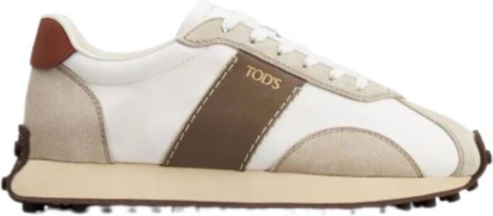 TOD'S Kleur-Blok Sneakers met Leren Afwerking Multicolor Dames