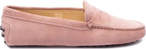 TOD'S Klieke Gommino Driving Loafers Pink Dames