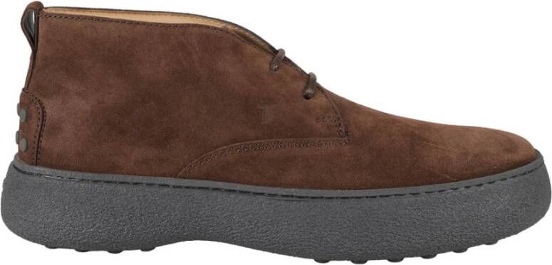 TOD'S Lace-up Boots Brown Heren