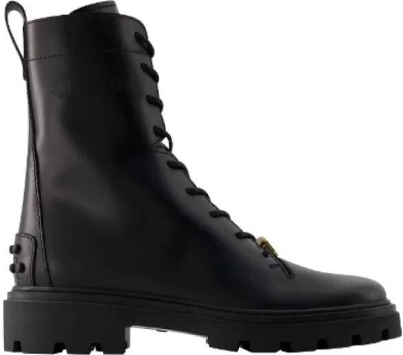 TOD'S Leather boots Black Dames