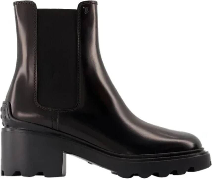 TOD'S Leather boots Black Dames