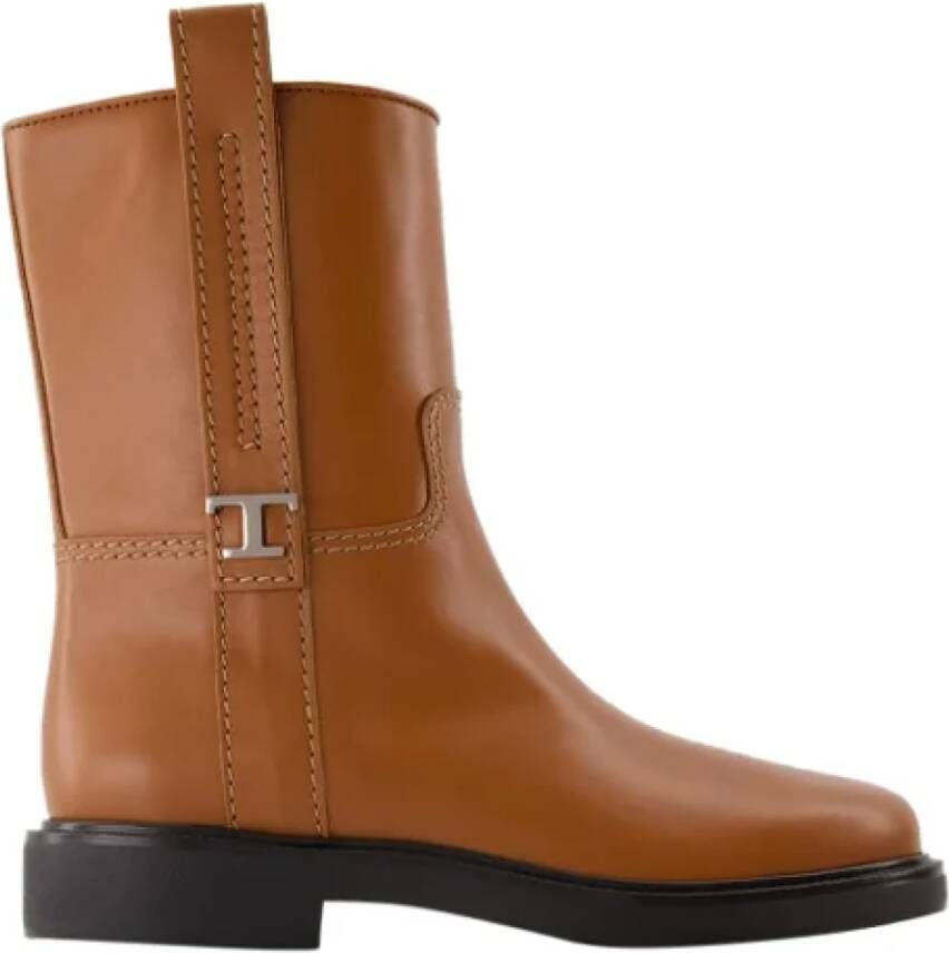 TOD'S Leather boots Brown Dames