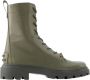 TOD'S Leather boots Green Dames - Thumbnail 1