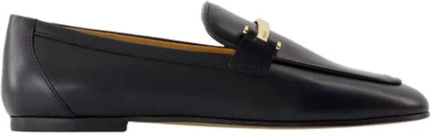 TOD'S Leather flats Black Dames