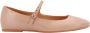 TOD'S Leren Ballerina met Monogram Detail Beige Dames - Thumbnail 1