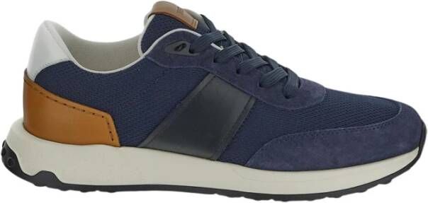 TOD'S Leren hardloopschoen Blue Heren