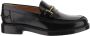 TOD'S Leren Horsebit Loafers Zwart Italië Black Dames - Thumbnail 1