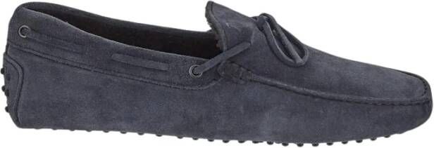 TOD'S Leren Loafer Schoen Blue Heren