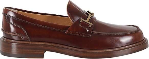 TOD'S Leren Loafers Brown Dames