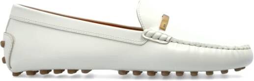 TOD'S Leren Loafers White Dames