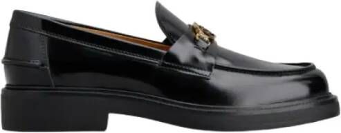 TOD'S Leren Mocassins met Metalen Detail Black Dames